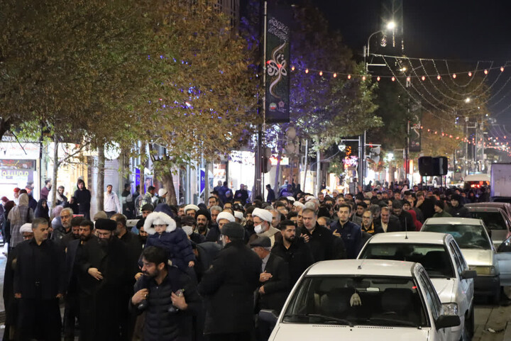 تصاویر | دسته عزاداری شام غریبان حضرت فاطمه زهرا سلام الله علیها در زنجان