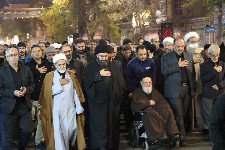 تصاویر | دسته عزاداری شام غریبان حضرت فاطمه زهرا سلام الله علیها در زنجان