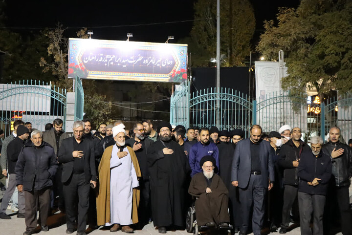 تصاویر | دسته عزاداری شام غریبان حضرت فاطمه زهرا سلام الله علیها در زنجان