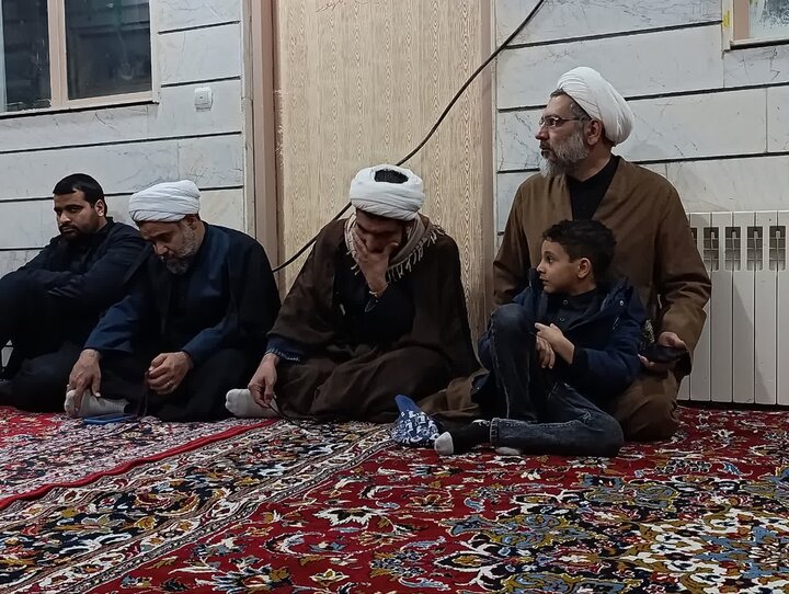 تصاویر/مراسم عزاداری شهادت مادر سادات در حوزه علمیه امام خمینی (ره) خمین