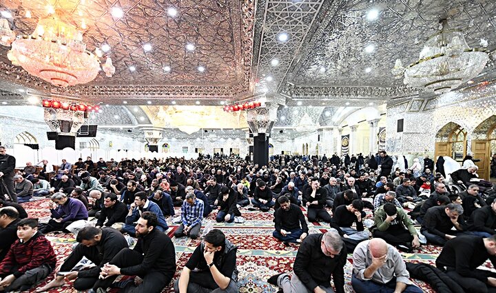 تصاویر/ مراسم سوگواری شام شهادت حضرت زهرا(س) در حرم حضرت عبدالعظیم(ع)