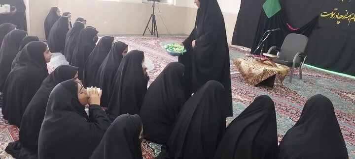 تصاویر/ مراسم سوگواری بانوی دو عالم در مدرسه علمیه فاطمیه ریگان