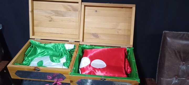 تصاویر/ نمایشگاه یاس کبود در مدرسه علمیه خواهران کنگان