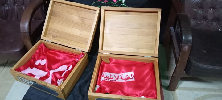 تصاویر/ نمایشگاه یاس کبود در مدرسه علمیه خواهران کنگان