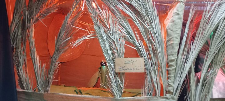 تصاویر/ نمایشگاه یاس کبود در مدرسه علمیه خواهران کنگان