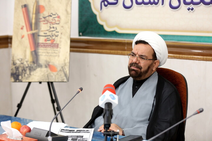 تصاویر/ نشست خبری اولین اجلاسیه شهدای دانشجومعلم استان قم