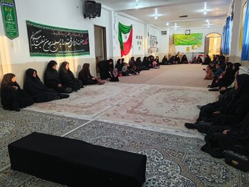 تصاویر/ عزاداری ایام شهادت بانوی دو عالم در مدرسه علمیه فاطمه الزهرا(س) خوسف