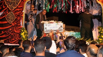 تصاویر/ تشییع سه شهید خوشنام در خارگ