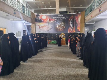 تصاویر/ برگزاری مراسم شهادت حضرت زهرا (س) در مدرسه علمیه خواهران برازجان