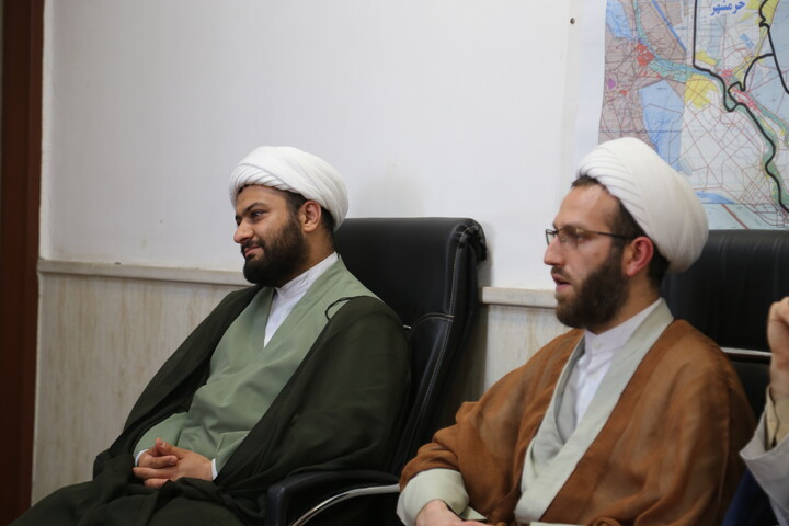 تصاویر/دیدار مدیر و تولیت مدرسه علمیه خاتم الانبیا(ص) با مدیر حوزه علمیه خوزستان