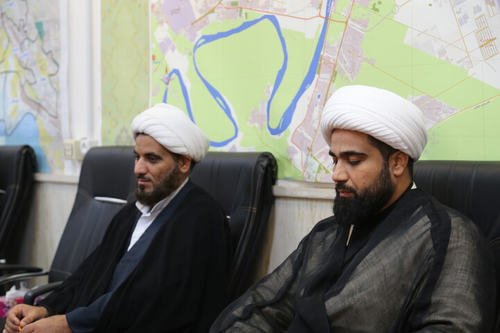 تصاویر/دیدار مدیر و تولیت مدرسه علمیه خاتم الانبیا(ص) با مدیر حوزه علمیه خوزستان