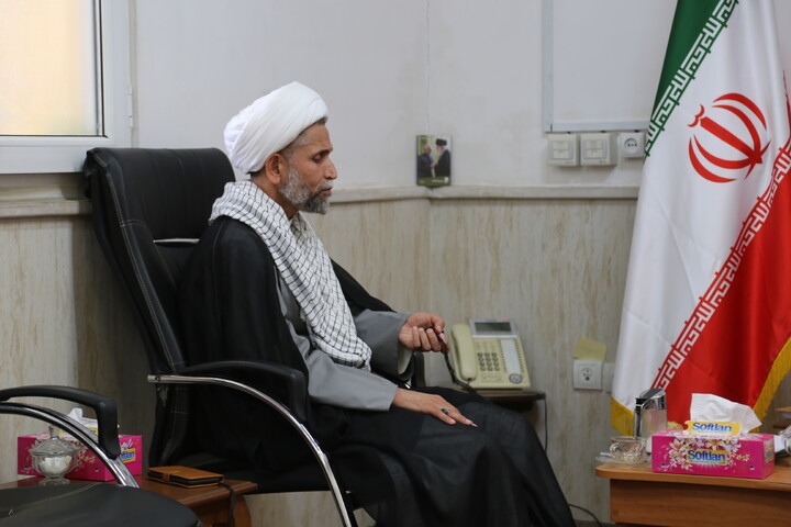 تصاویر/دیدار امام جمعه حمیدیه بت مدیر حوزه علمیه خوزستان