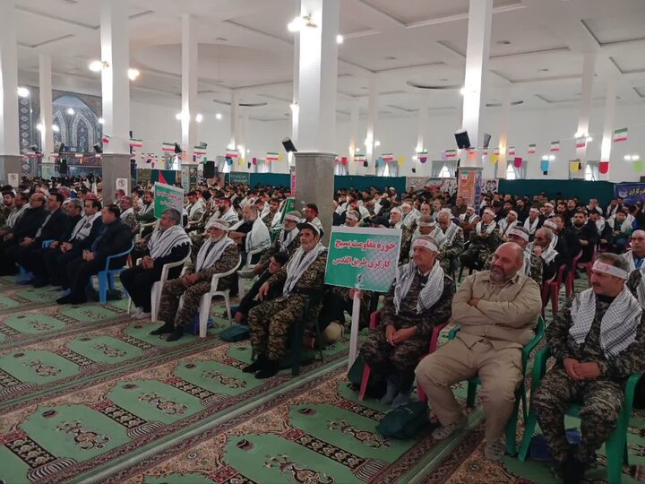 تصاویر/همایش اقتدار بسیج "فدائیان ولایت" در ساوه