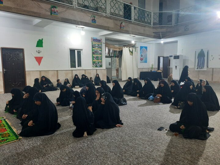 برگزاری مراسم شهادت حضرت زهرا (س) در مدرسه علمیه خواهران برازجان