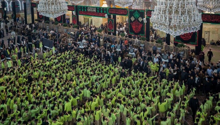 مسيرة حاشدة لمدارس الوارث في كربلاء لإحياء ذكرى استشهاد السيدة فاطمة الزهراء (عليها السلام)