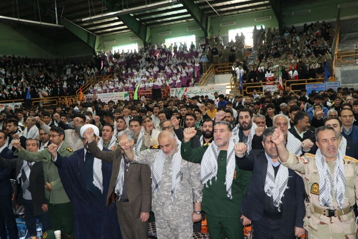 تصاویر/ گردهمایی اقتدار بسیجیان شهرستان ماکو