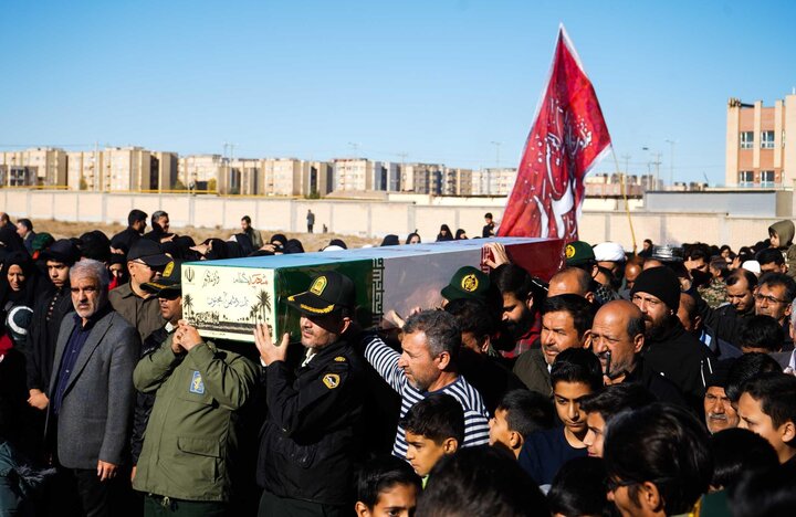 تدفین شهید گمنام در مجتمع حضرت جوادالائمه(علیه السلام) گلبهار