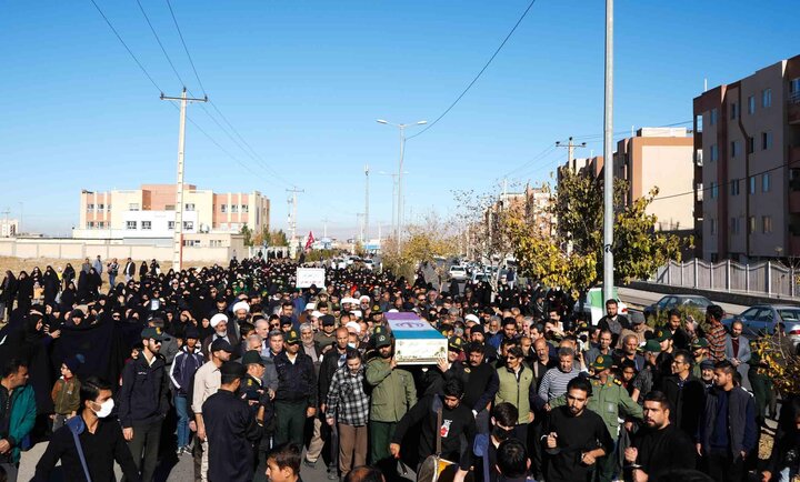 تدفین شهید گمنام در مجتمع حضرت جوادالائمه(علیه السلام) گلبهار