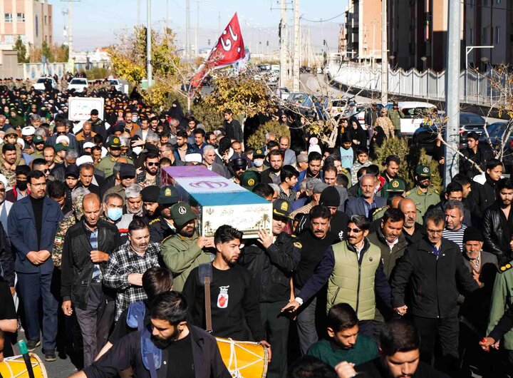 تدفین شهید گمنام در مجتمع حضرت جوادالائمه(علیه السلام) گلبهار