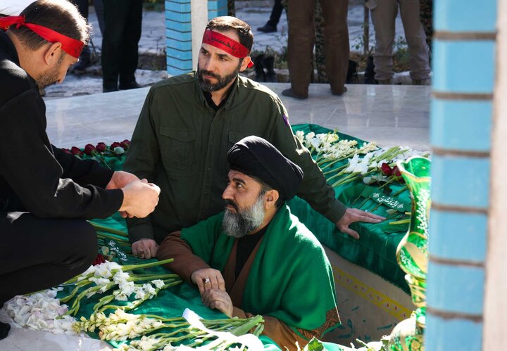 تدفین شهید گمنام در مجتمع حضرت جوادالائمه(علیه السلام) گلبهار