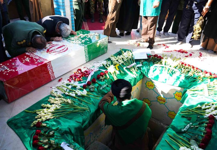 تدفین شهید گمنام در مجتمع حضرت جوادالائمه(علیه السلام) گلبهار