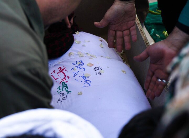 تدفین شهید گمنام در مجتمع حضرت جوادالائمه(علیه السلام) گلبهار