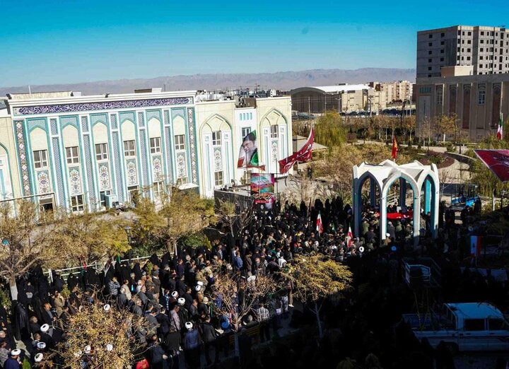 تدفین شهید گمنام در مجتمع حضرت جوادالائمه(علیه السلام) گلبهار