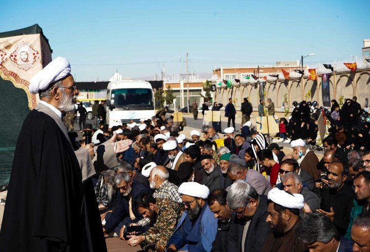 تدفین شهید گمنام در مجتمع حضرت جوادالائمه(علیه السلام) گلبهار