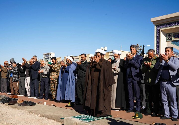 تدفین شهید گمنام در مجتمع حضرت جوادالائمه(علیه السلام) گلبهار