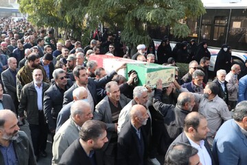 تصاویر / تشییع شهید گمنام در سازمان جهاد کشاورزی قزوین