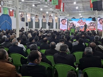 تصاویر/ چهل و پنجمین یادواره شهدای نوش آباد