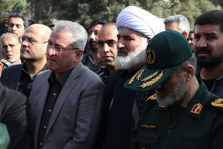 تصاویر / تشییع شهید گمنام در سازمان جهاد کشاورزی قزوین