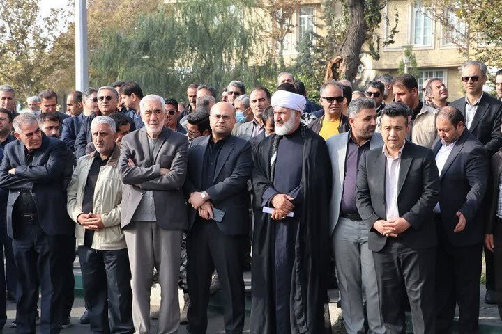 تصاویر / تشییع شهید گمنام در سازمان جهاد کشاورزی قزوین