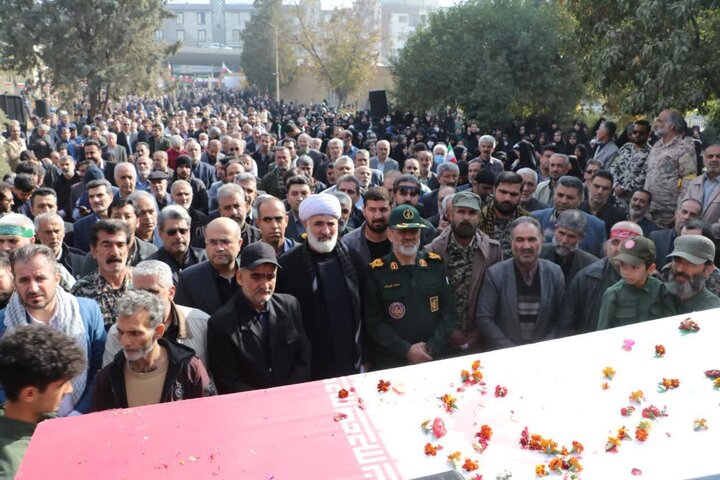 تصاویر / تشییع شهید گمنام در سازمان جهاد کشاورزی قزوین