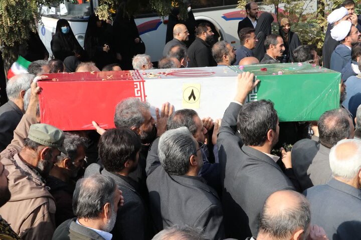 تصاویر / تشییع شهید گمنام در سازمان جهاد کشاورزی قزوین