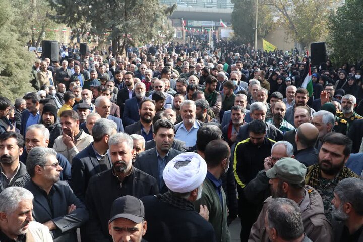 تصاویر / تشییع شهید گمنام در سازمان جهاد کشاورزی قزوین