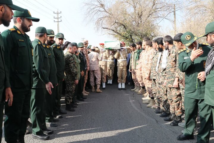 تصاویر / تشییع شهید گمنام در سازمان جهاد کشاورزی قزوین