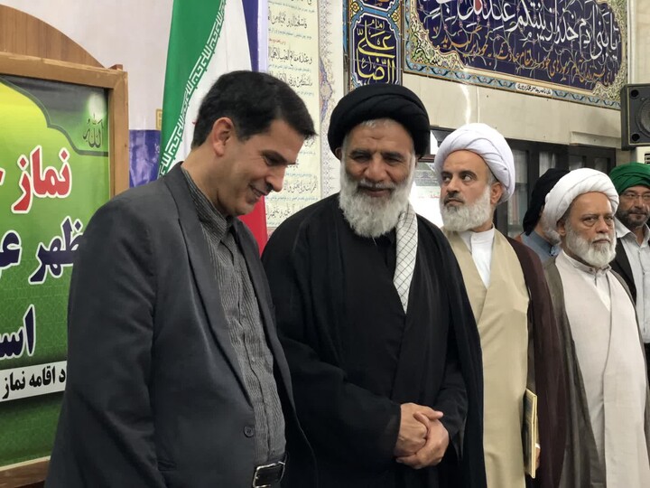 آیین تکریم و معارفه امام جمعه بخش مینوشهر شهرستان خرمشهر