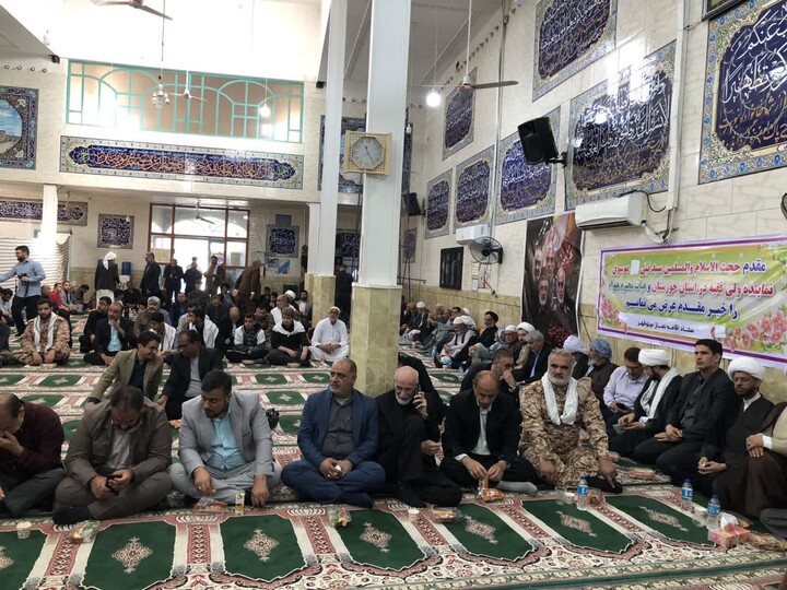 آیین تکریم و معارفه امام جمعه بخش مینوشهر شهرستان خرمشهر