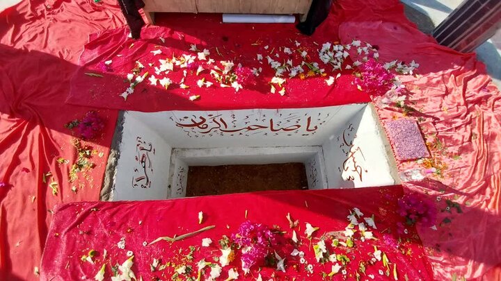 تشییع و خاکسپاری شهید گمنام در بخش انارک شهرستان نائین