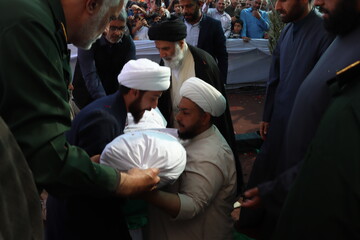 تصاویر/ تشییع و تدفین پیکر مطهر شهید گمنام در مصلی امام خمینی(ره) اهواز