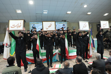 تصاویر/ همایش گرامیداشت هفته بسیج در آستان مقدس امامزاده علی بن جعفر(ع)