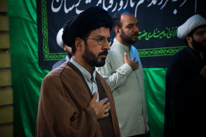 عزاداری شهادت حضرت زهرا(س) در مدرسه علمیه جعفریه زرند