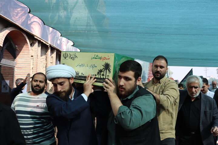 تشییع و تدفین پیکر مطهر شهید گمنام در مصلی امام خمینی(ره) اهواز