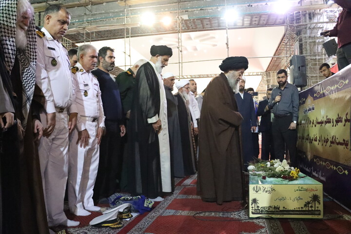 تشییع و تدفین پیکر مطهر شهید گمنام در مصلی امام خمینی(ره) اهواز