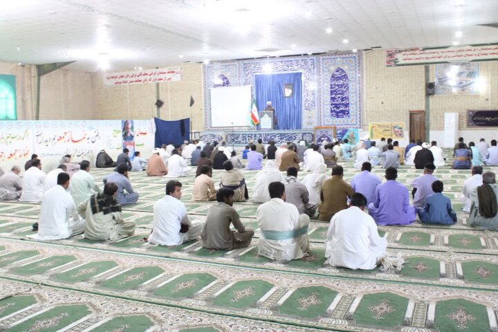 تصاویر/ آیین عبادی سیاسی نماز جمعه شهرستان دلگان