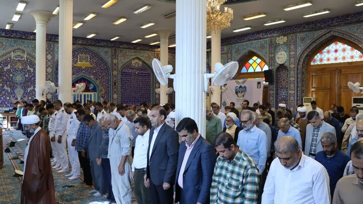 نماز جمعه خارگ به روایت تصویر