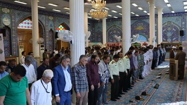 نماز جمعه خارگ به روایت تصویر