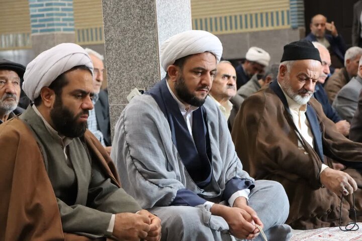 تصاویر/ آیین عبادی سیاسی نماز جمعه نوشین شهر