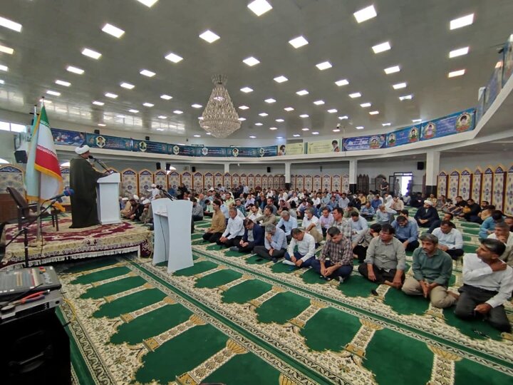 نمازجمعه امروز شهر عسلویه به روایت تصاویر